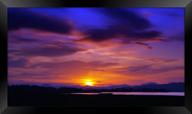 Spring Sunset 1 Framed Print by Aj’s Images