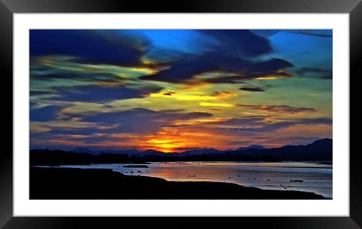 Spring Sunset 2 Framed Mounted Print by Aj’s Images