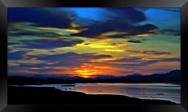 Spring Sunset 2 Framed Print by Aj’s Images