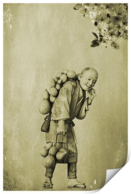 The Gourd Carrier Print by Jacqi Elmslie