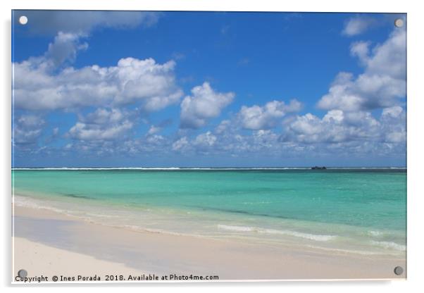 Dream beach - Lancelin, Western Australia Acrylic by Ines Porada
