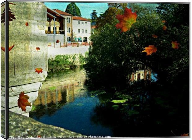 View from the Bridge Canvas Print by Heather Goodwin