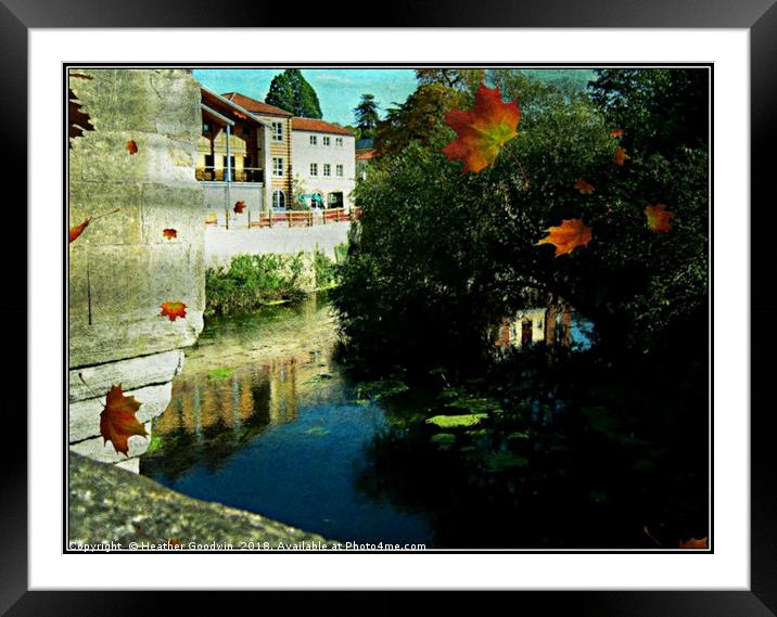 View from the Bridge Framed Mounted Print by Heather Goodwin