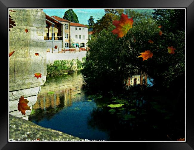 View from the Bridge Framed Print by Heather Goodwin