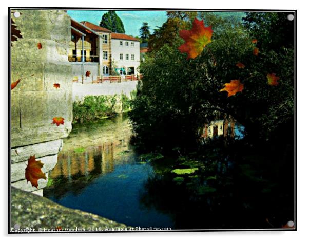 View from the Bridge Acrylic by Heather Goodwin