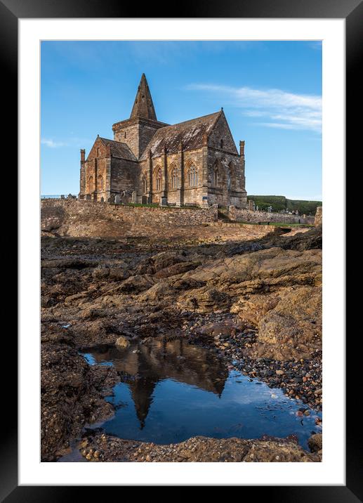 The Auld Kirk in St  Monans, Scotland Framed Mounted Print by George Robertson