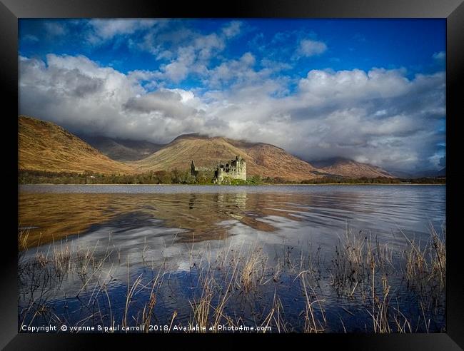 Kilchurn castle on the banks of Loch Awe Framed Print by yvonne & paul carroll