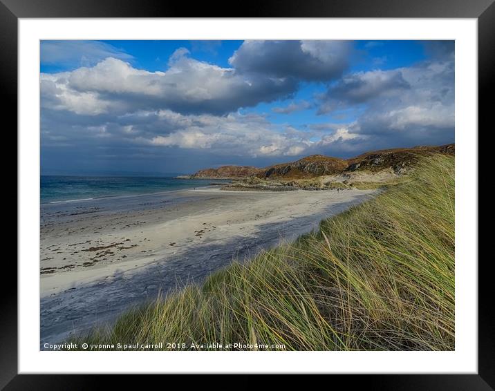 The Secret Beach, Morar, Scotland Framed Mounted Print by yvonne & paul carroll