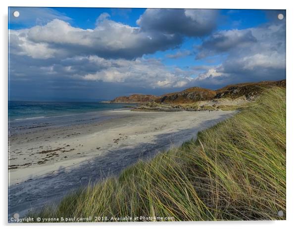 The Secret Beach, Morar, Scotland Acrylic by yvonne & paul carroll