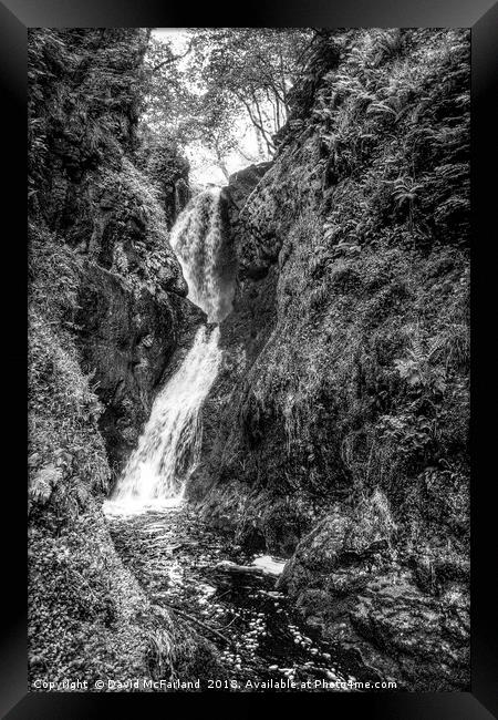 Glenariff waterfall Framed Print by David McFarland