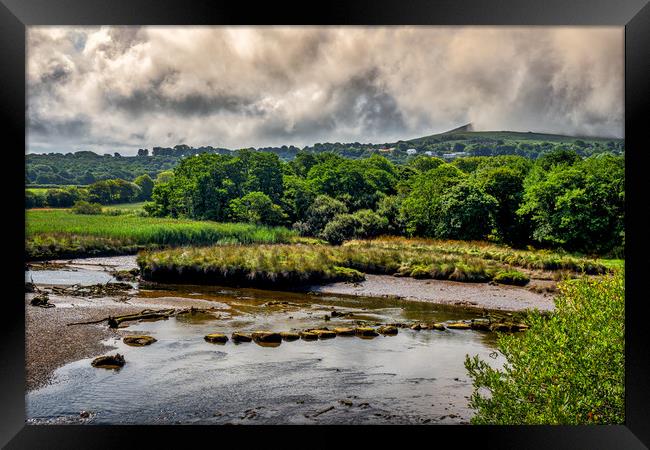 Marshes, Cardigan, Pembrokeshire, Wales, UK Framed Print by Mark Llewellyn