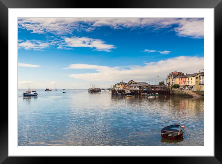 Aberdovey at High Tide. Framed Mounted Print by Colin Allen