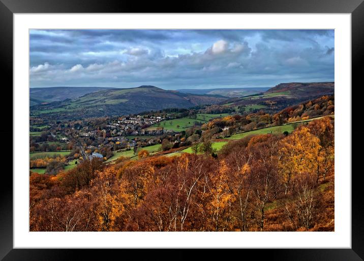 Hathersage and Hope Valley                     Framed Mounted Print by Darren Galpin