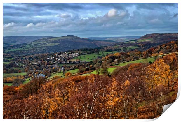 Hathersage and Hope Valley                     Print by Darren Galpin