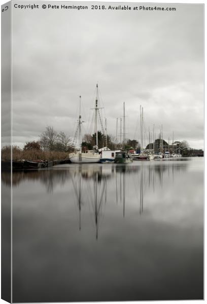 Exeter Canal Canvas Print by Pete Hemington