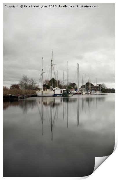 Exeter Canal Print by Pete Hemington
