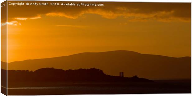 Majestic Solway Sunset Canvas Print by Andy Smith