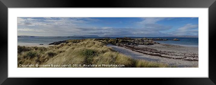 Sandy beaches at Camusdarrach Framed Mounted Print by yvonne & paul carroll