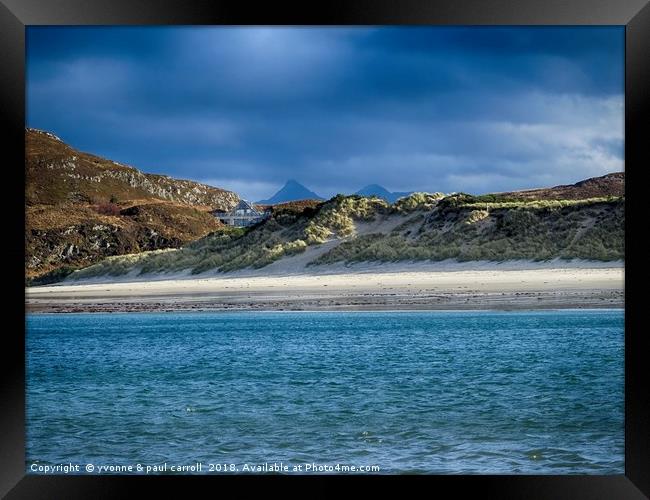 Camusdarrach Beach, near Morar, Scotland Framed Print by yvonne & paul carroll