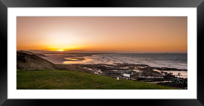 Bamburgh Golf Club View Framed Mounted Print by Naylor's Photography