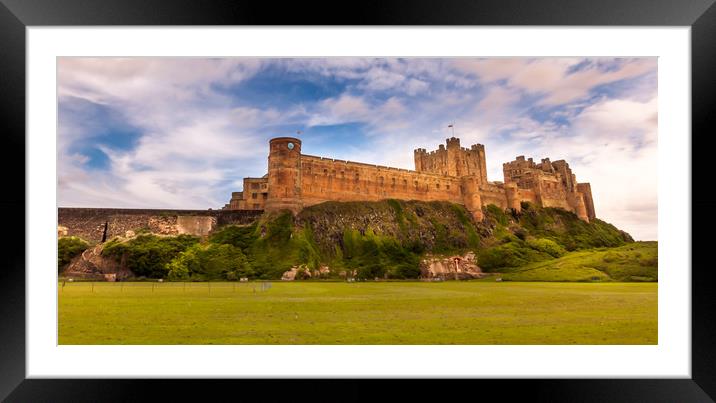 Bamburgh Beautiful Castle Framed Mounted Print by Naylor's Photography