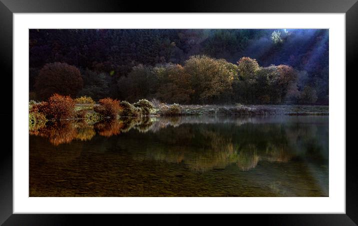 Autumn at Glynneath lakes Framed Mounted Print by Leighton Collins