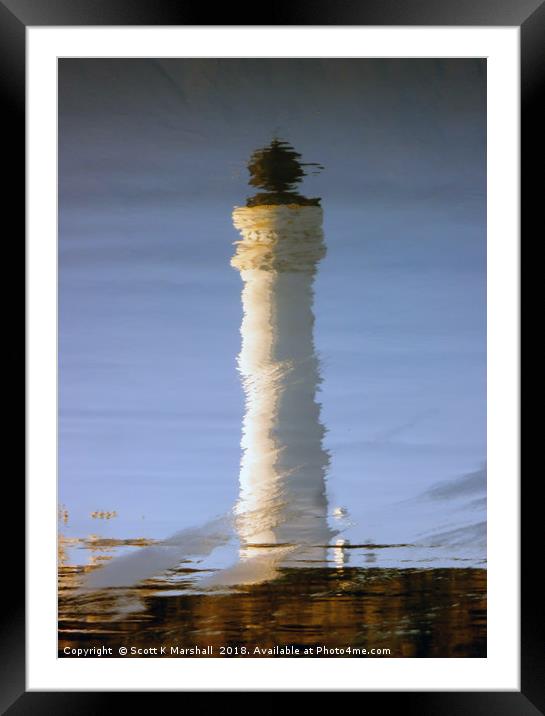 Covesea Reflection Framed Mounted Print by Scott K Marshall