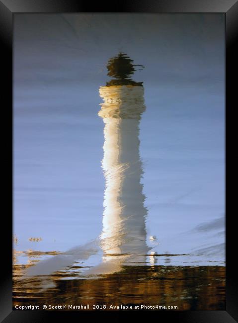 Covesea Reflection Framed Print by Scott K Marshall