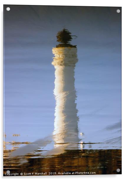 Covesea Reflection Acrylic by Scott K Marshall