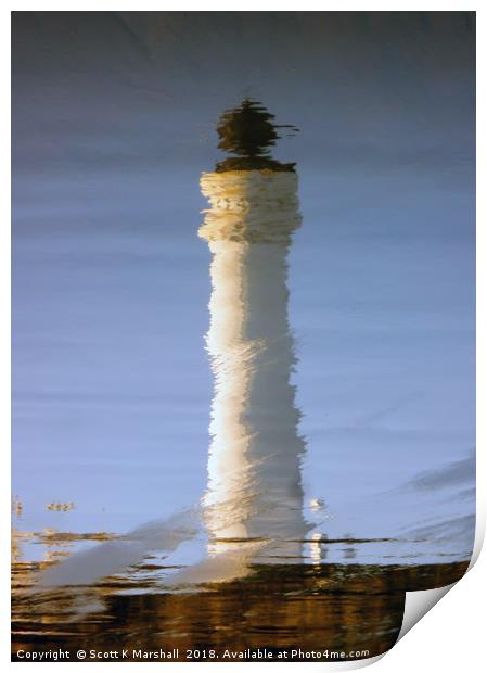 Covesea Reflection Print by Scott K Marshall