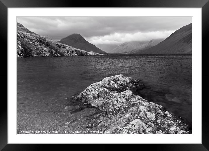 Moody Wast Water Framed Mounted Print by Martyn Arnold