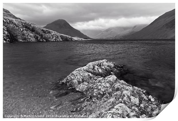 Moody Wast Water Print by Martyn Arnold