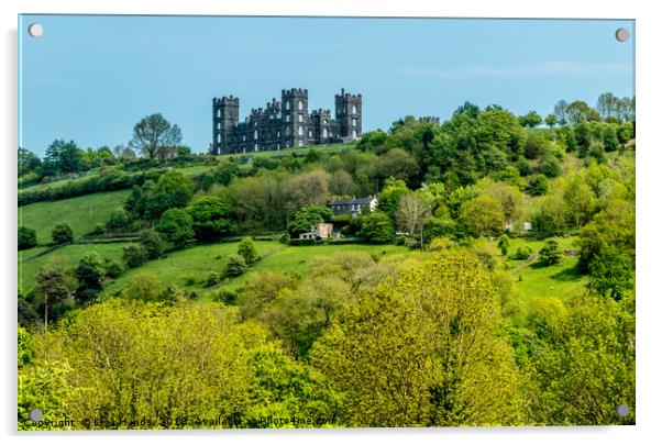 Riber Castle, Matlock, Derbyshire Acrylic by Lisa Hands