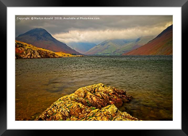 Wast Water looking towards Great Gable Framed Mounted Print by Martyn Arnold