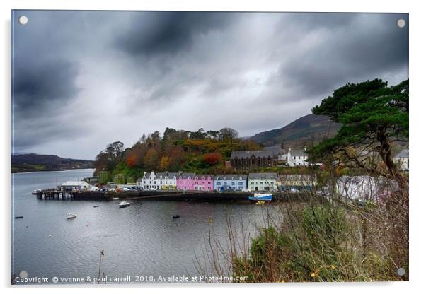 Portree, Isle of Skye Acrylic by yvonne & paul carroll