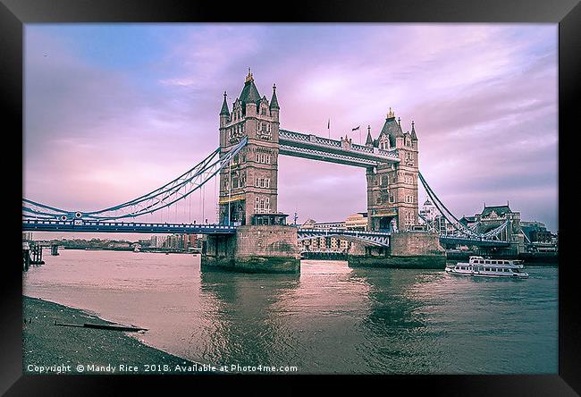 Tower Bridge, London Framed Print by Mandy Rice
