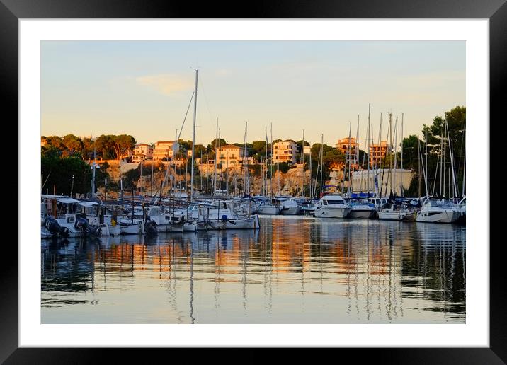 Porto Cristo Harbour Framed Mounted Print by Diana Mower