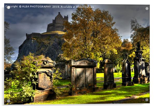 Edinburgh Castle, Scotland  Acrylic by ALBA PHOTOGRAPHY