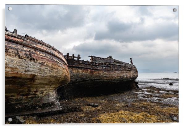Beached Wrecks Acrylic by Alan Sinclair