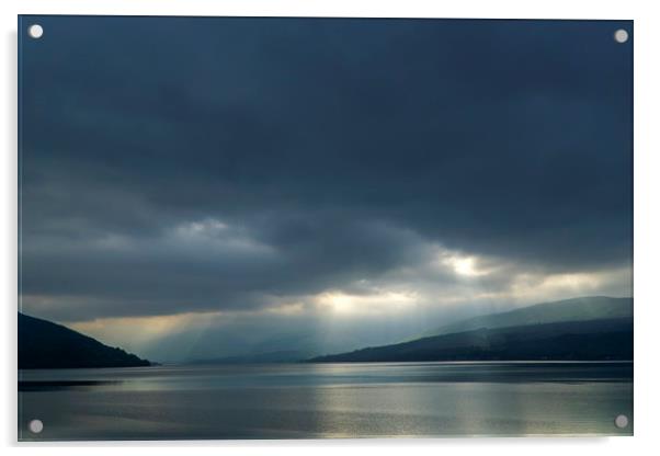 Sun Rays on Loch Fyne Acrylic by Rich Fotografi 