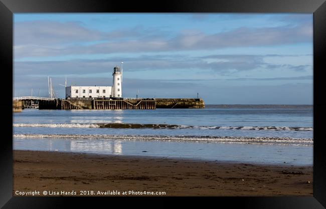 Scarborough Lighthouse 1 Framed Print by Lisa Hands
