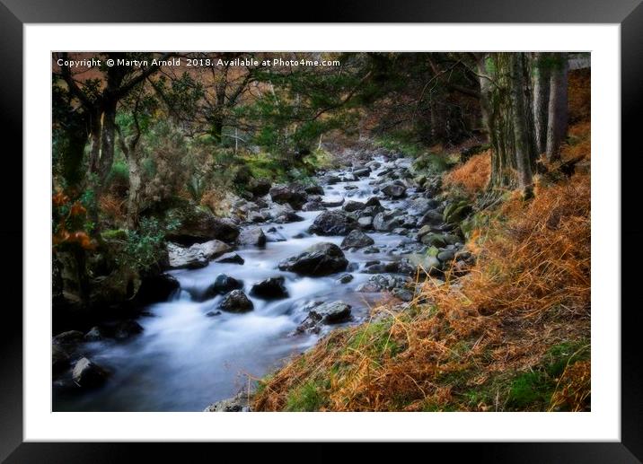 Autumn Stream in Wasdale at Wast Water Framed Mounted Print by Martyn Arnold