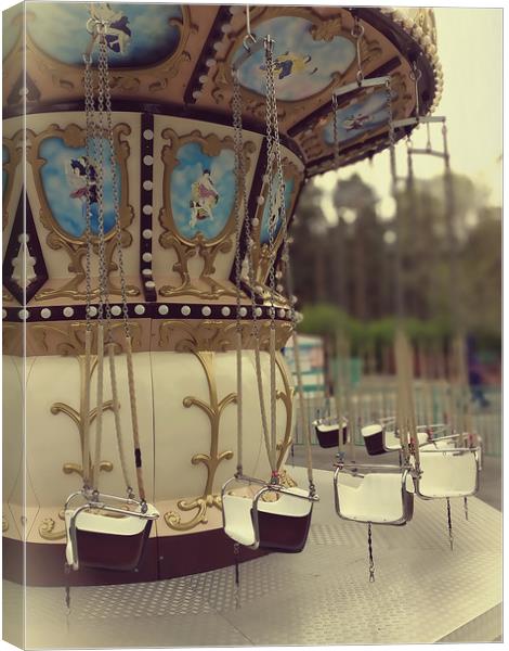 French carousel Canvas Print by Larisa Siverina