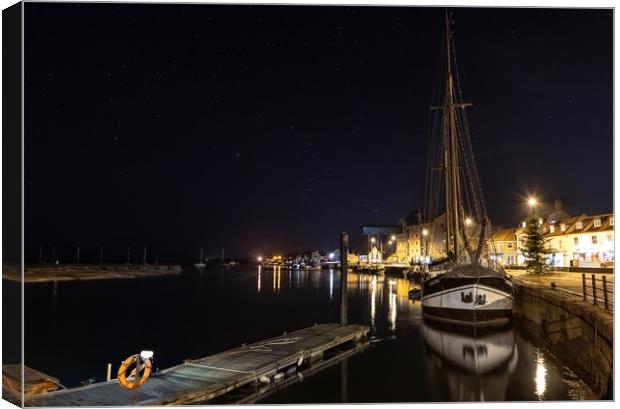 The Albatros under the stars - Wells-next-the-Sea Canvas Print by Gary Pearson