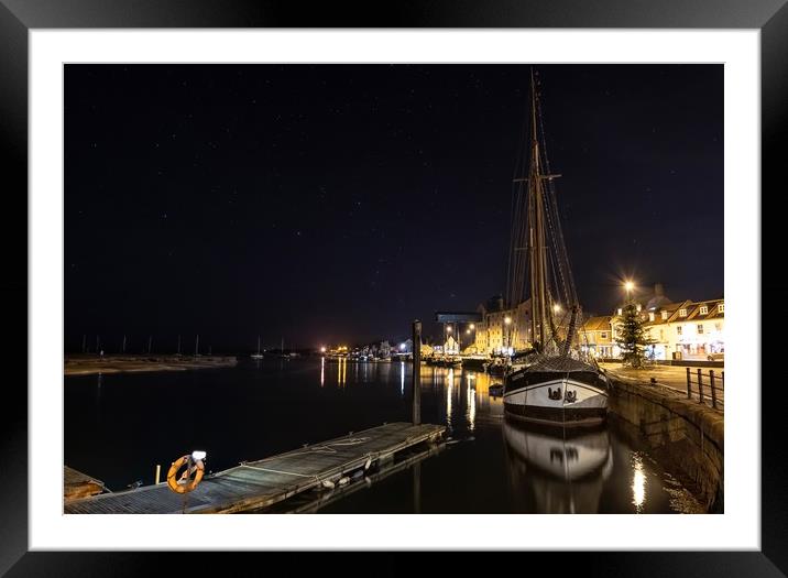 The Albatros under the stars - Wells-next-the-Sea Framed Mounted Print by Gary Pearson