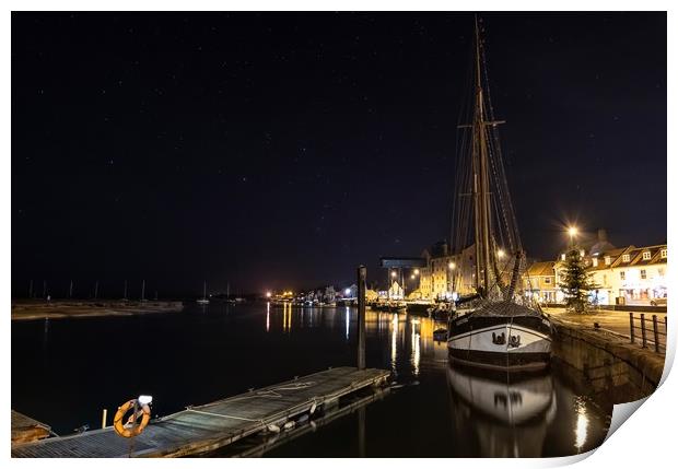 The Albatros under the stars - Wells-next-the-Sea Print by Gary Pearson