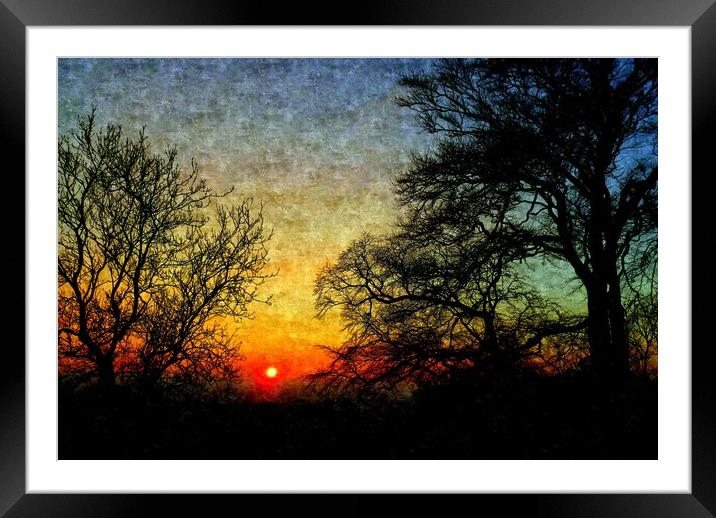 SUNSET Framed Mounted Print by dale rys (LP)