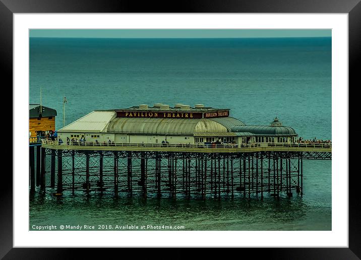 Cromer Pier Framed Mounted Print by Mandy Rice