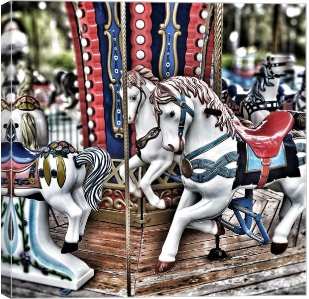 French carousel Canvas Print by Larisa Siverina