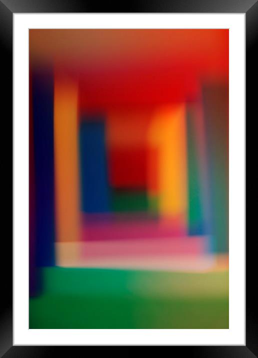 Colored blurred abstract background Framed Mounted Print by Larisa Siverina